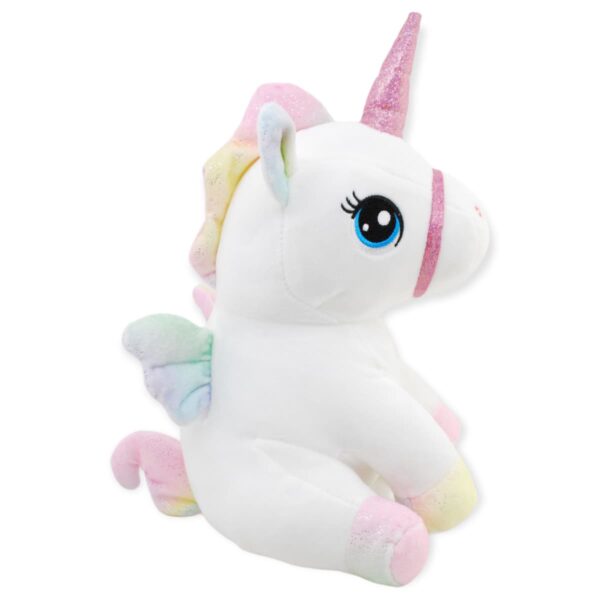 Unicornio de peluche blanco 4