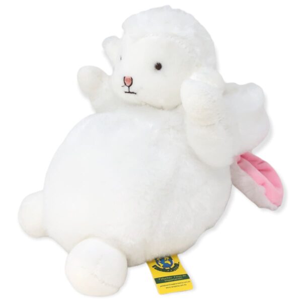 borrego de peluche gordito blanco