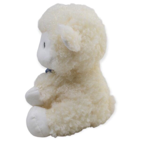 borrego de peluche moño azul 3