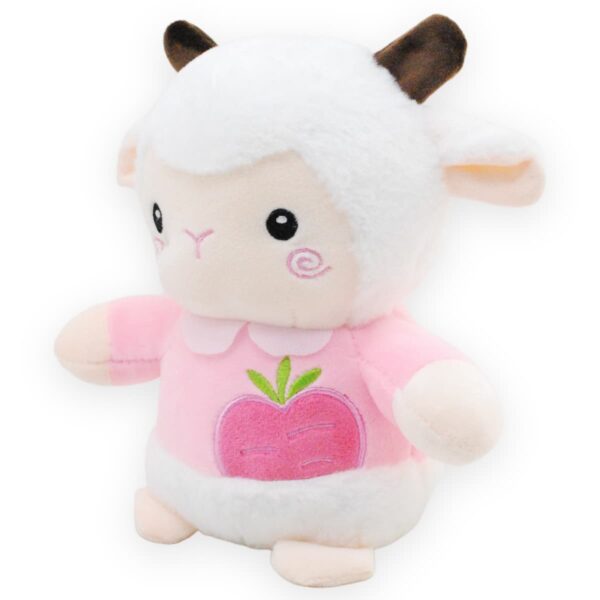 borrego de peluche playera rosa