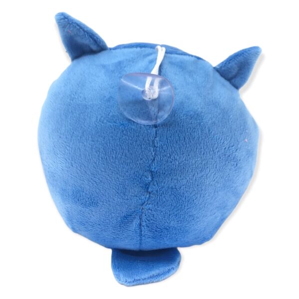 buho de peluche azul con amarillo 4