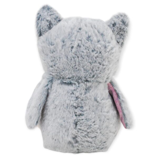 buho de peluche gris 4