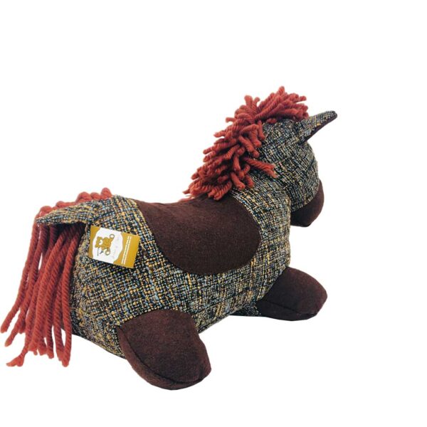 caballo de peluche café 4