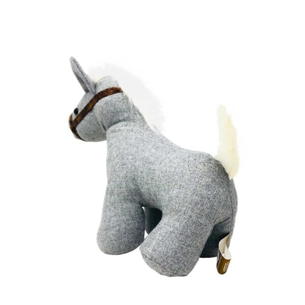 caballo de peluche gris 3