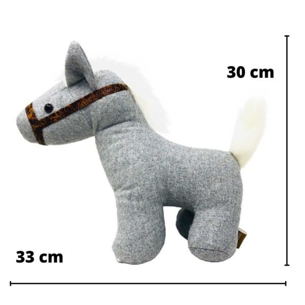 caballo de peluche gris 2