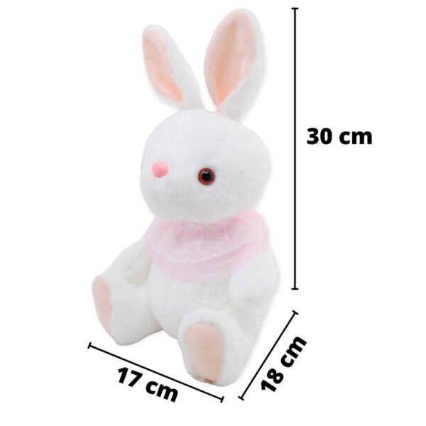 coneja de peluche blanca playera rosa 2