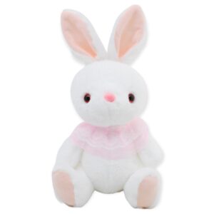 coneja de peluche blanca playera rosa