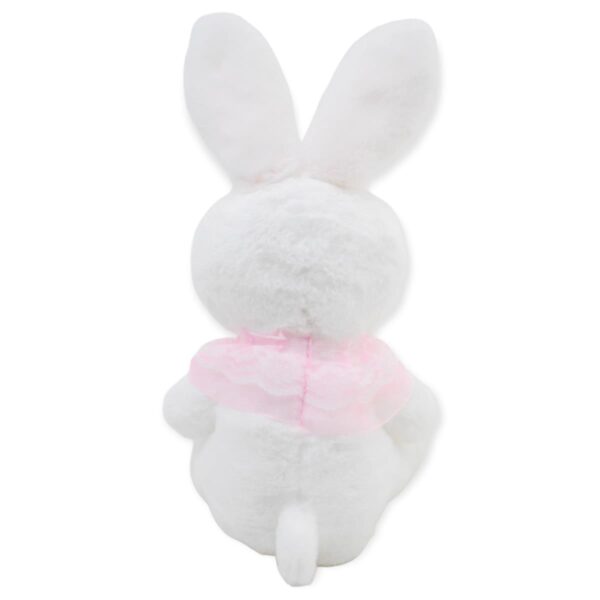 coneja de peluche blanca playera rosa 4