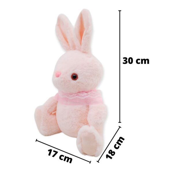 coneja de peluche rosa 30 cm 2