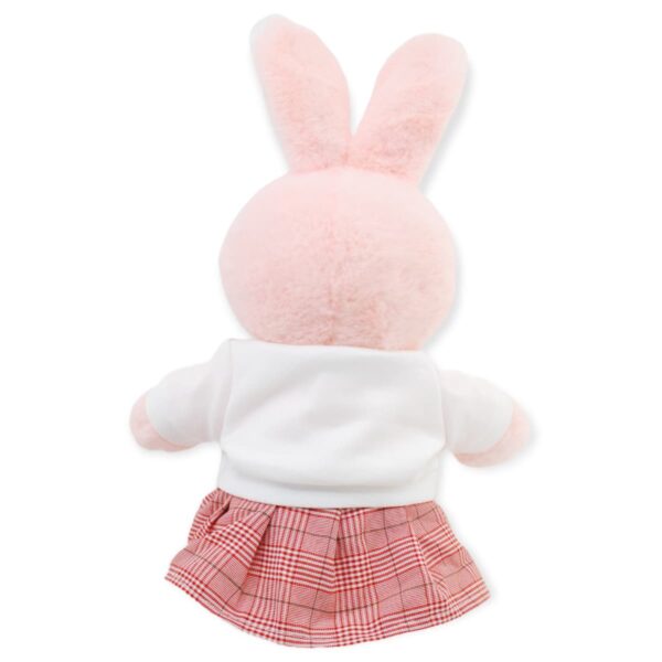 coneja de peluche rosa playera blanca 4