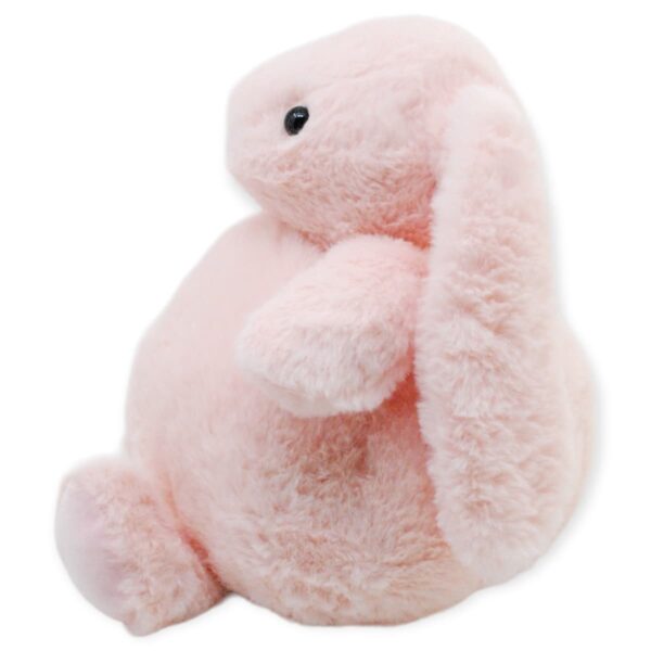 conejo de peluche gordito color rosa 3