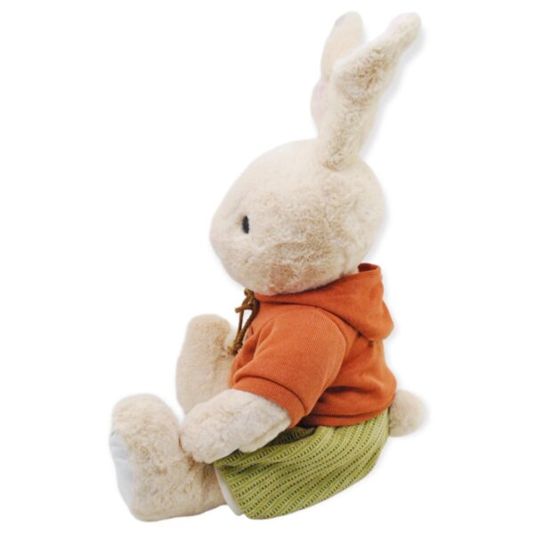 conejo de peluche grande sueter naranja 3