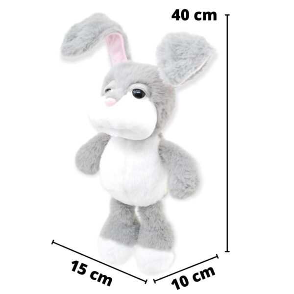 conejo de peluche gris 2