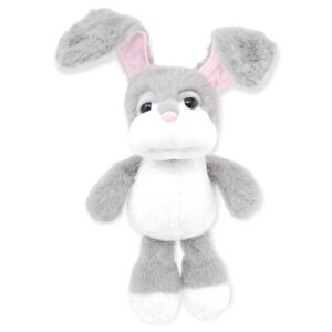 conejo de peluche gris