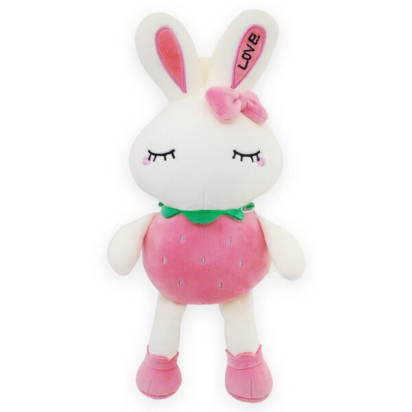 conejo de peluche playera fresa fiusha