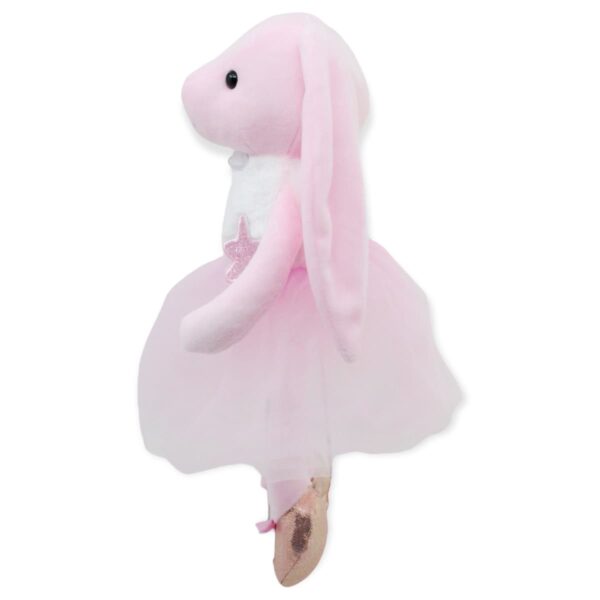 conejo de peluche rosa vestido rosa 3