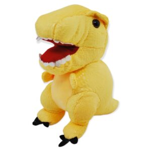 dinosaurio de peluche amarillo