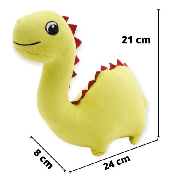 dinosaurio de peluche amarillo cuello largo 2