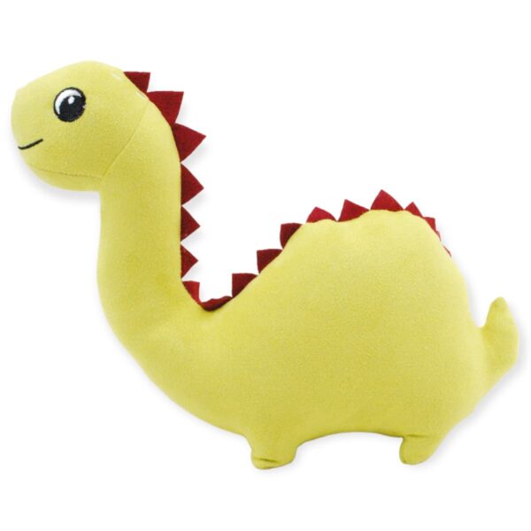 dinosaurio de peluche amarillo cuello largo 3