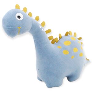 dinosaurio de peluche azul cuello largo