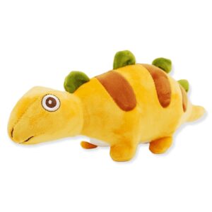 dinosaurio de peluche naranja