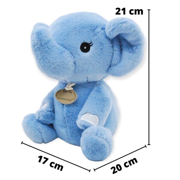 elefante bebe de peluche azul 2