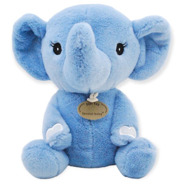 elefante bebe de peluche azul