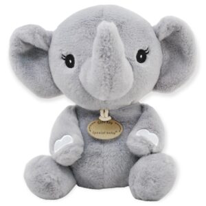 elefante bebe de peluche gris