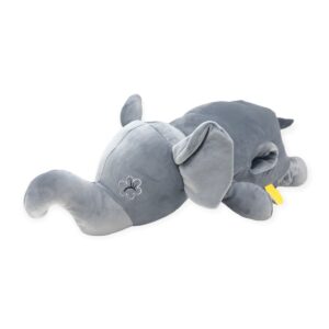 elefante de peluche acostado