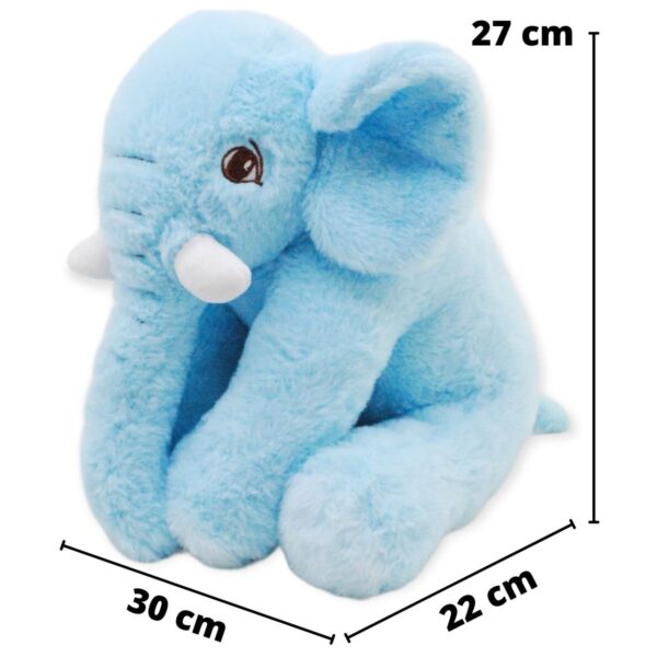 elefante de peluche azul grande 2