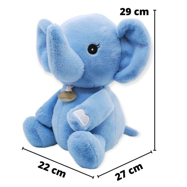 elefante de peluche bebe azul 2