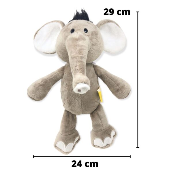 elefante de peluche cafe 2