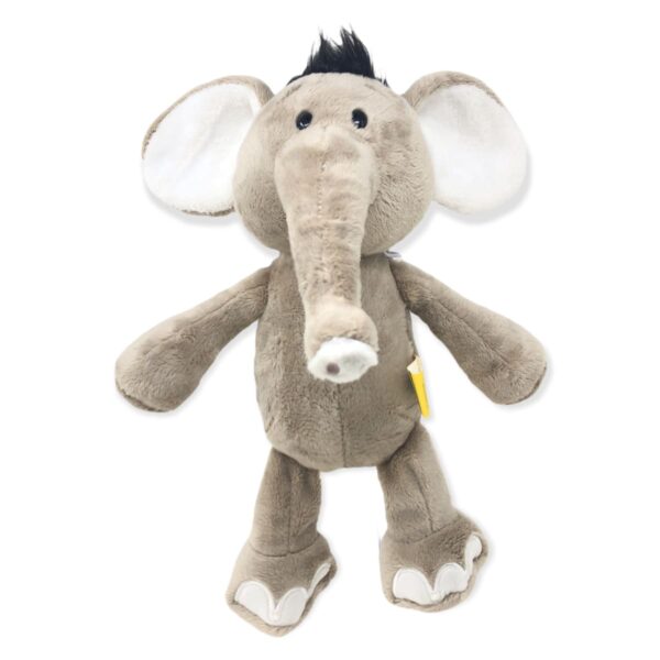 elefante de peluche cafe