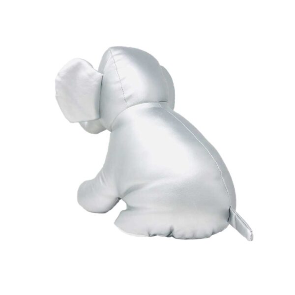 elefante de peluche color metalico 3