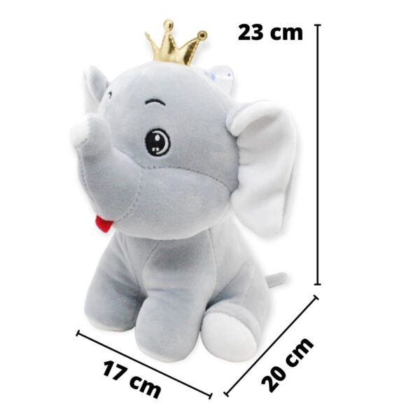 elefante de peluche con corona 2