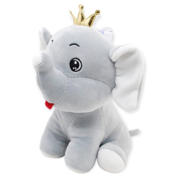 elefante de peluche con corona 3