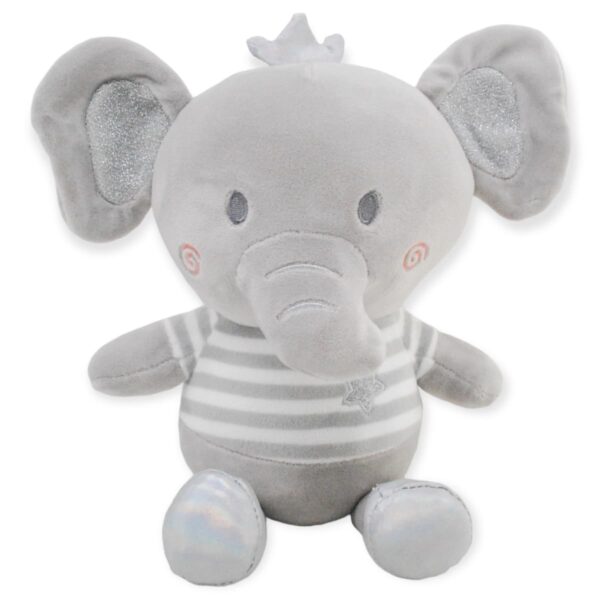 elefante de peluche con rayas