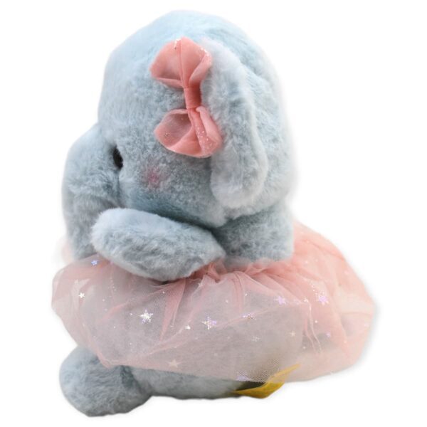 elefante de peluche con vestido rosa 3