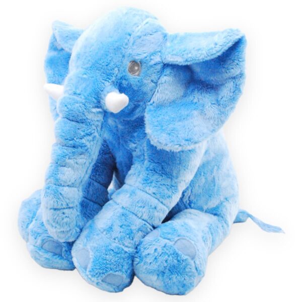 elefante de peluche grande azul