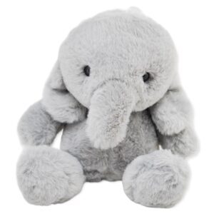 elefante de peluche gris