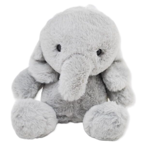 elefante de peluche gris