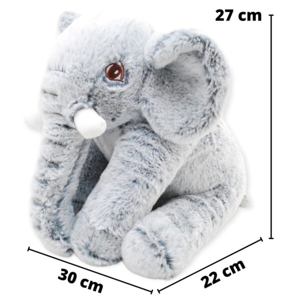 elefante de peluche gris grande 2