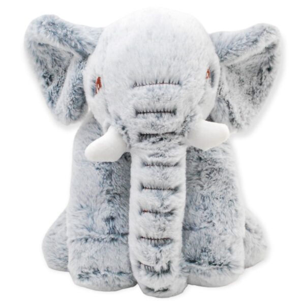 elefante de peluche gris grande