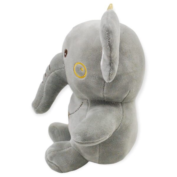 elefante de peluche gris oscuro 4