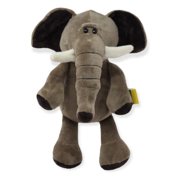 elefante de peluche gris oscuroo