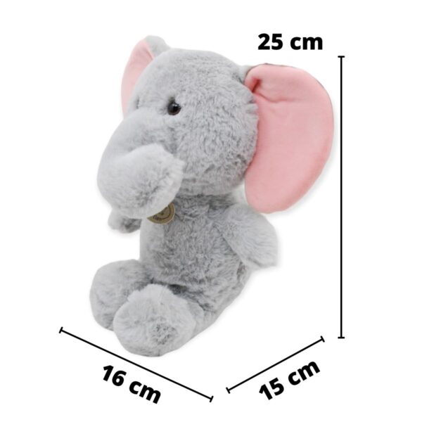 elefante de peluche orejas rosas 3