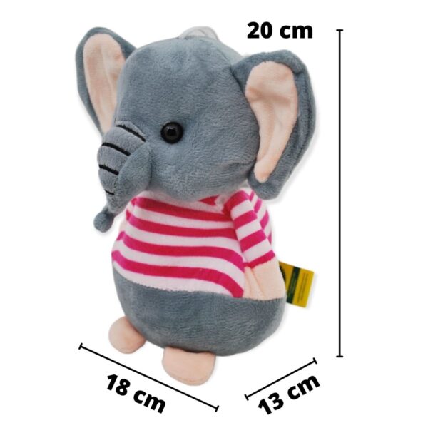 elefante de peluche playera rosa 2