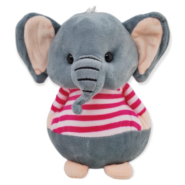 elefante de peluche playera rosa