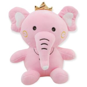 elefante de peluche rosa