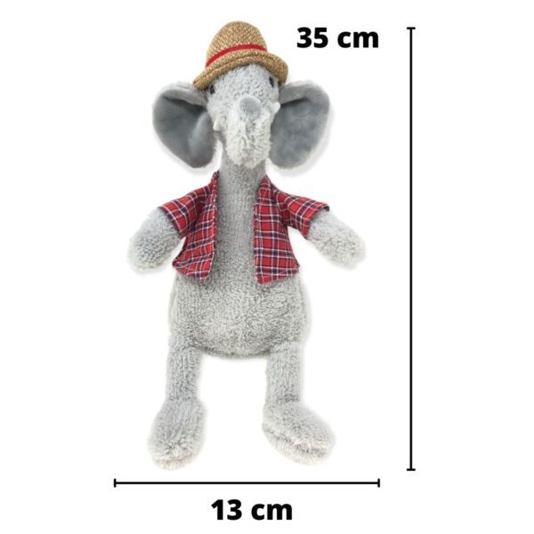 elefante raton de peluche camisa roja 2